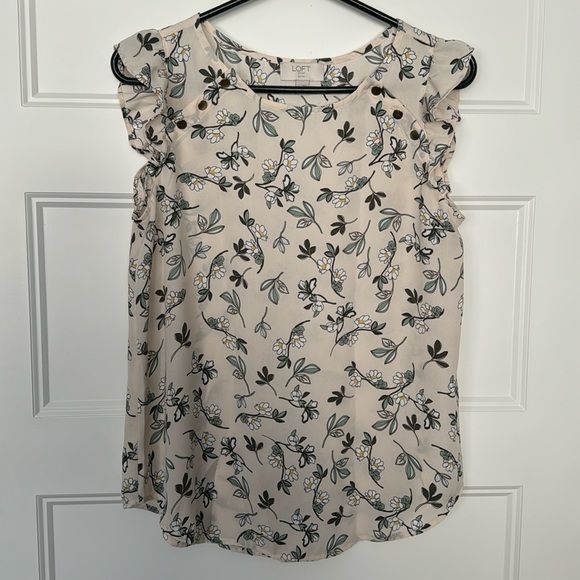Loft Outlet Flowy Top in Sz Petite Small - Picture 1 of 8